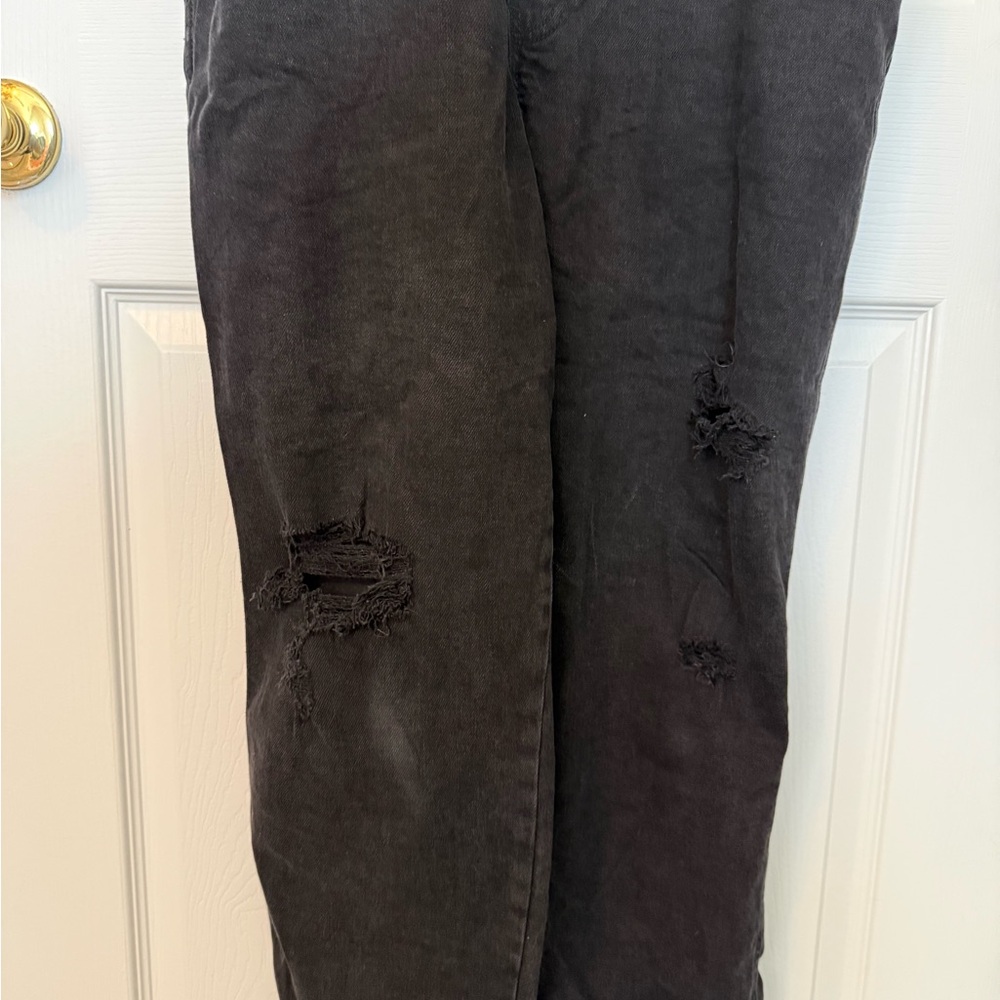 Old Navy Black Denim Overalls - Picture 4 of 5